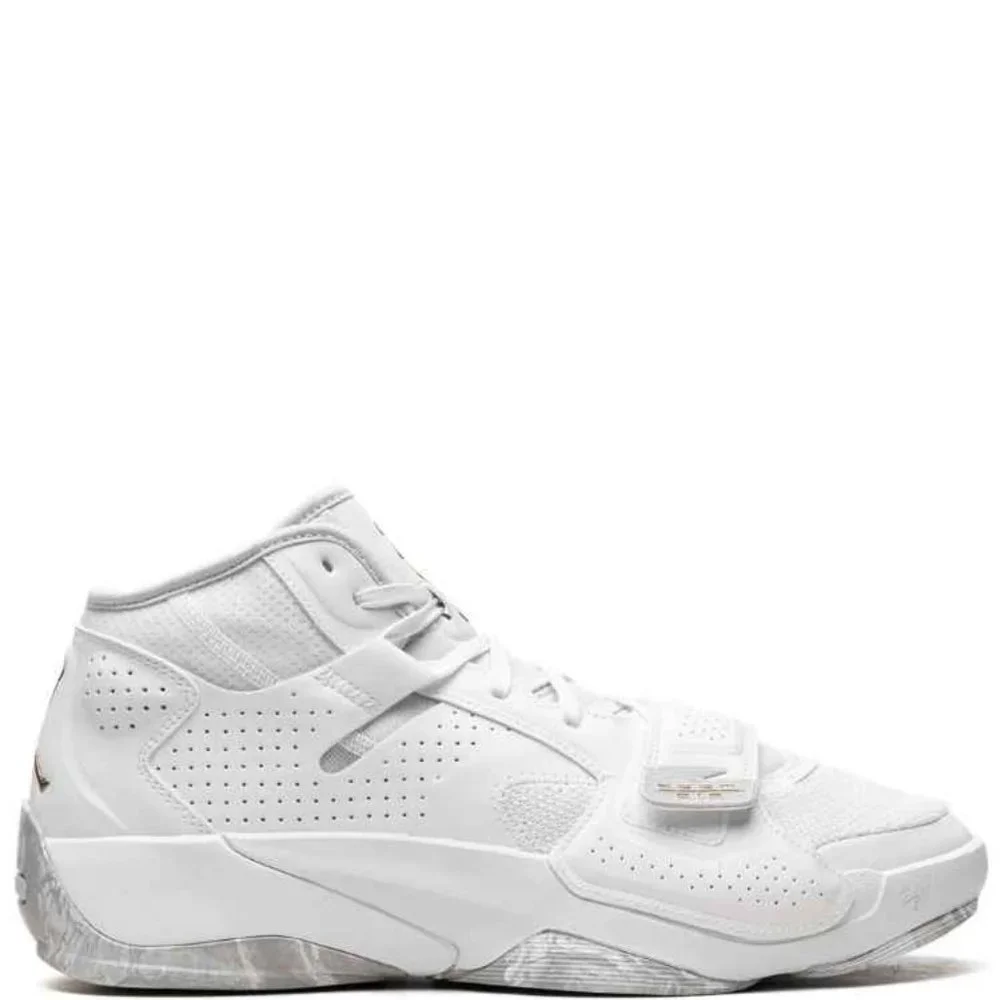 Women US 7 Jordan Zion 2 TB White Metallic Gold Basketba II &  (Men Size US 5.5) - Picture 5 of 8